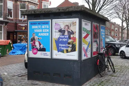 Voorbeeld van een A0 reclameposter